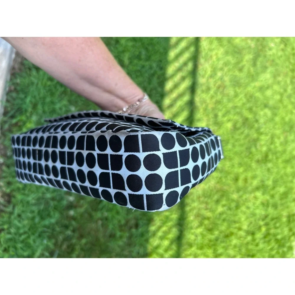 Kate Spade Noel Jacquard KF864 Convertible Crossbody Shoulder Bag Black